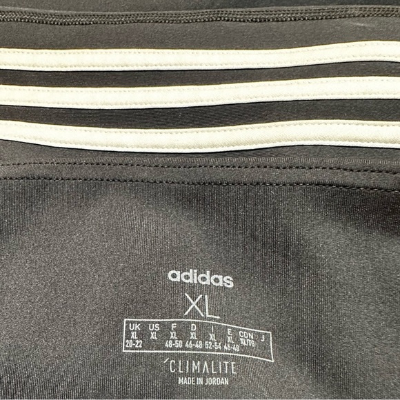 ADIDAS - TRACK PANTS Logo Stripes Wm Sz XL - BLACK - Picture 7 of 11